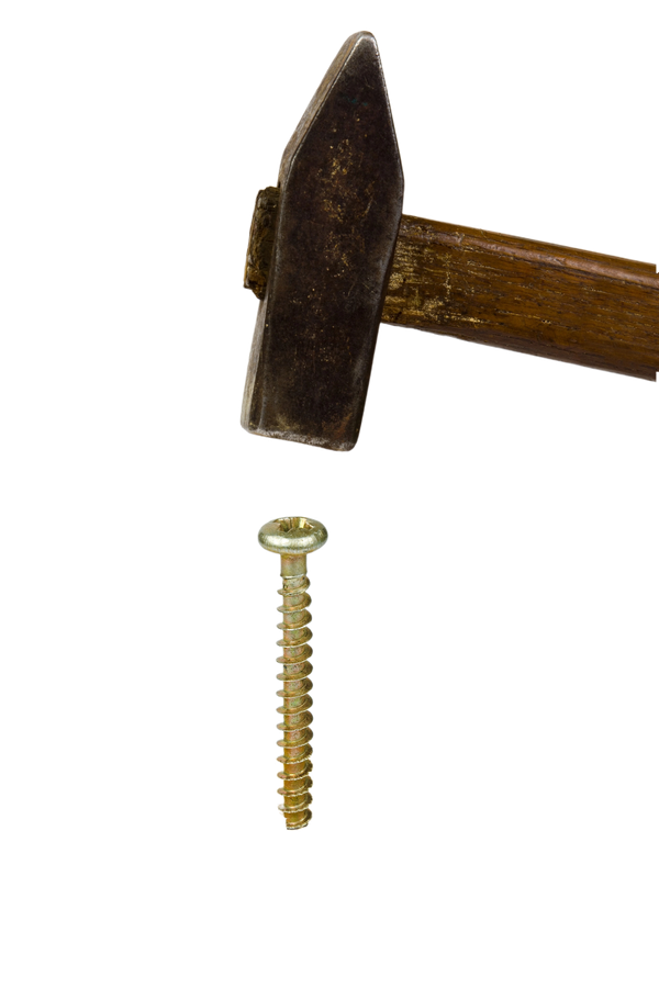 Using a Hammer to Turn A Screw